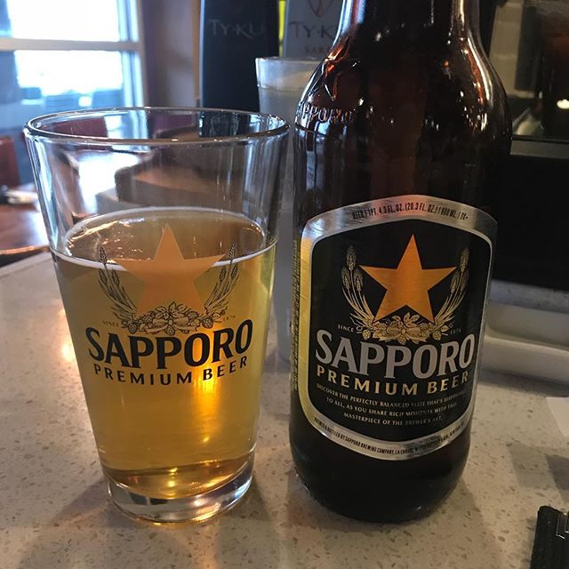 Sushi Night!! What goes well with Sushi? Sapporo of course!